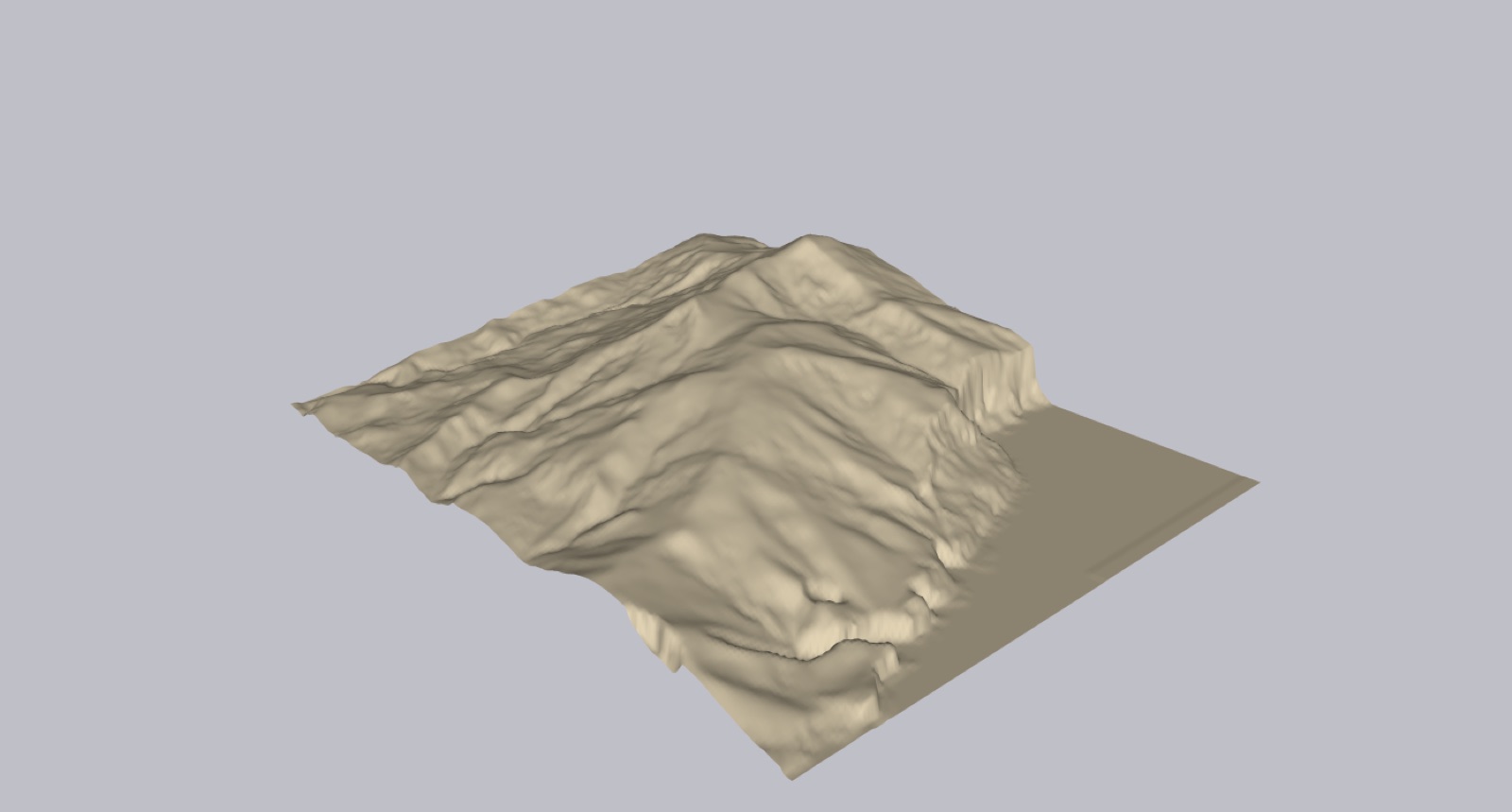 First terrain in SketchUp